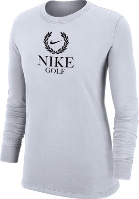 Women's Golf Long-Sleeve T-Shirt in White