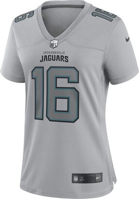 Women's NFL Jacksonville Jaguars Atmosphere (Trevor Lawrence) Fashion Football Jersey in Grey