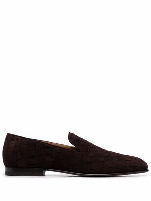 Interwoven Suede Loafers