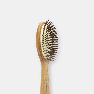 Legno Red Alder Wood Pneumatic Oval Brush with Cylindrical Wood Pins, Large