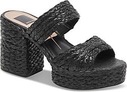 Women's Latoya Woven Raffia Platform Sandals