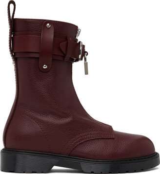 Burgundy Punk Boots