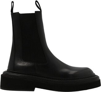 Slip-On High-Ankle Boots