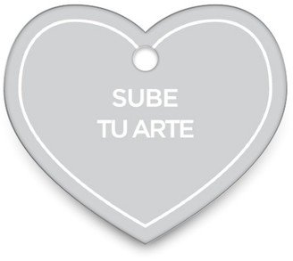 Pet Tags: Sube Tu Arte Heart Pet Tag, Multicolor