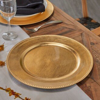 Studio 350 Gold Melamine Glam Charger