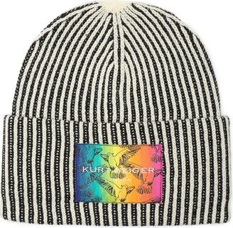 Logo Patch Rib Beanie