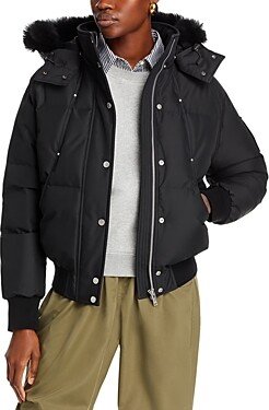 Cloud Bomber Shearling Trim Jacket