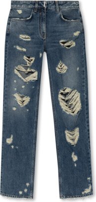 Blue Distressed Jeans-AG