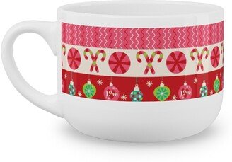 Mugs: Washi Christmas Latte Mug, White, 25Oz, Multicolor