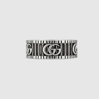 Ring with Double G in silver