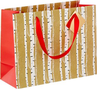 Gartner Studios Tote Large Horizontal Birch Trees Kraft/White