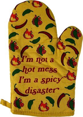 Not A Hot Mess, Spicy Disaster Oven Mitt, Housewarming Gift, Christmas Hostess Funny Mitts, Food, Peppers