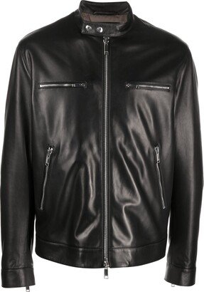 Leather Biker Jacket-BA