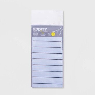 6ct Stripe Pegged Tissue Paper Blue - Spritz™