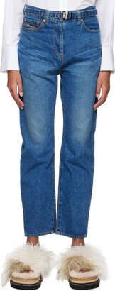 Blue Belted Jeans