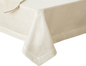 La Classica Luxury Linen Fabric Tablecloth - - Ivory