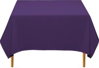 Lann's Linens Polyester Fabric Tablecloth for Wedding, Banquet, Restaurant - 70 Inch Square - Purple