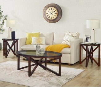 3pc Trinity Occasional Table Set Espresso