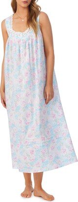 Floral Print Cotton Ballet Nightgown