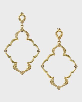 Sueno 18k Diamond Open-Drop Earrings