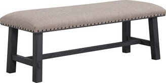 OSP Home Furnishings Callen Bench with Antique Bronze Nailhead Trim-AB