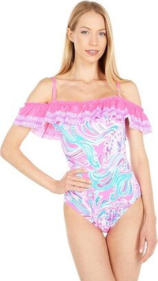 Fiesta One-Piece (Prosecco Pink Don't Be Jelly Engineered) Women's Swimsuits One Piece