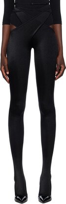 Black Mugler Edition Tights