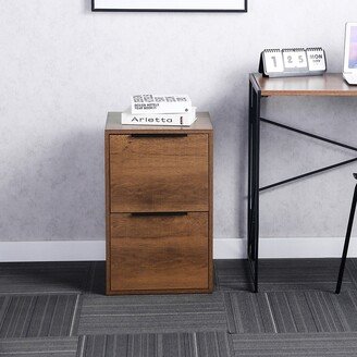 RASOO Wooden filing cabinet with 2 drawers