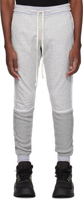 Gray Paneled Sweatpants