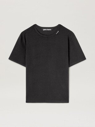 logo-tag round-neck T-shirt-AA