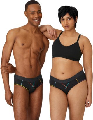 Pride Hipster Underwear - Black - Large - Unisex - Cotton Modal Blend