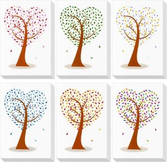 Best Paper Greetings 48 Pack Bulk All Occasion Greeting Note Cards with Envelopes Blank Inside, Heart Shaped Tree Design for Thank You, 4x6