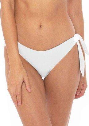 White Woman Cheeky Swim Briefs