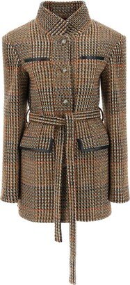 Wool Blend Tweed Coat