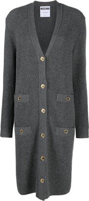 Knee-Length Wool Cardi-Coat