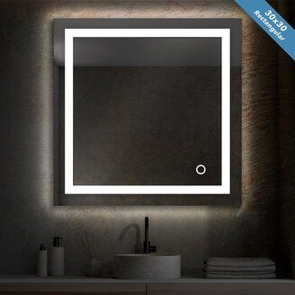 Blossom Kitchen and Bath Lyra Led Bathroom Mirror with Antifog, Dimmer, Adjustable Color Temperature, Smart Bathroom Led Mirror