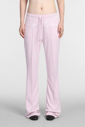 Pants In Rose-pink Cotton