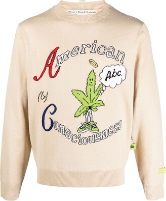 Advisory Board Crystals American Consciousness crew-neck jumper