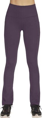 GO WALK High Waisted Joy Pants (Dark Purple) Women's Clothing