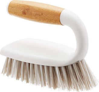 Full Circle Tough Stuff All-Purpose Scrub Brush Bamboo & White