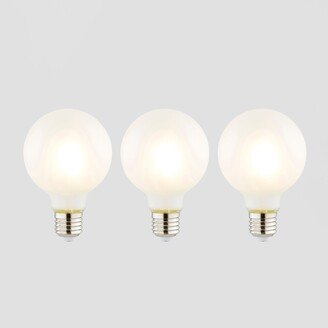 Dunelm Set of 3 Bradford 4W G80 Frosted Bulbs Warm White