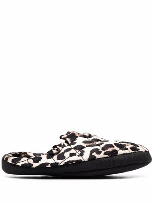 Leopard-Print Slippers-AA