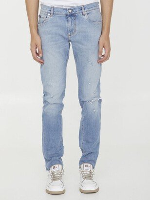 Skinny denim jeans-AJ