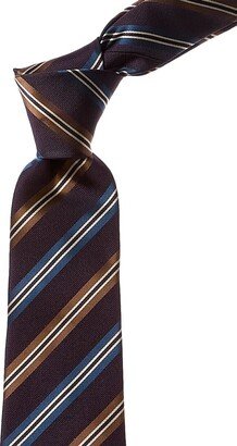 Navy Stripes Silk Tie