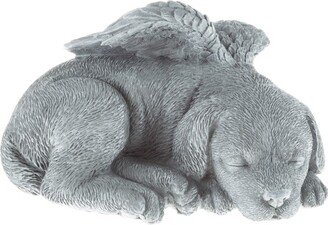 Nature Spring Sleeping Angel Pet Memorial Statue - Dog Remembrance Grave Marker Stone Figurine - 9