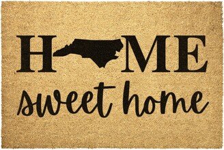 North Carolina State Doormat Home Sweet Door Mat Outdoor Rug Decor Housewarming Summer Winter Christmas House Gift