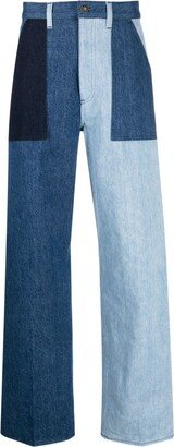 Patchwork Denim Jeans-AB