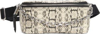 Rain Snakeskin Print Belt Bag