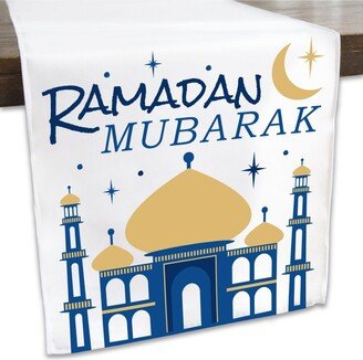 Big Dot Of Happiness Ramadan - Eid Mubarak Party Tabletop Decor - Cloth Table Runner - 13 x 70 inches