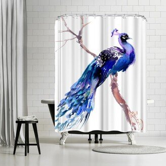 71 x 74 Shower Curtain, Peacock 1 by Suren Nersisyan